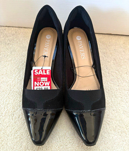 Pavers women black patent - black,
