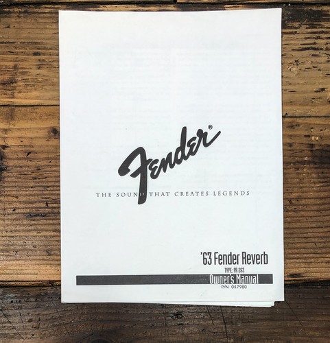 Fender 1963 reverb - fender,