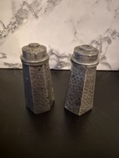 Vintage pewter Salt & Pepper