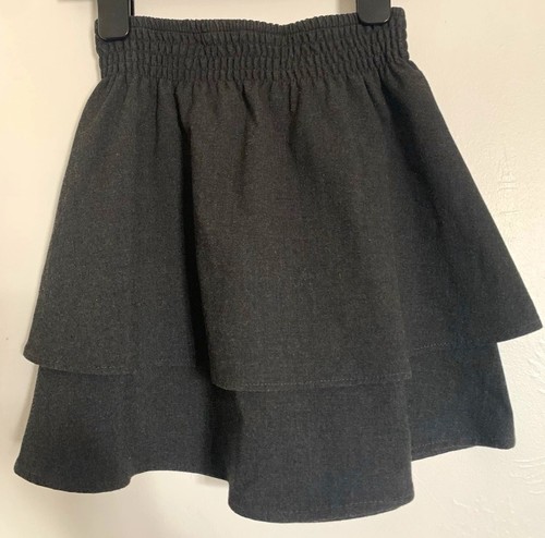 Girls grey layered flare - grey,