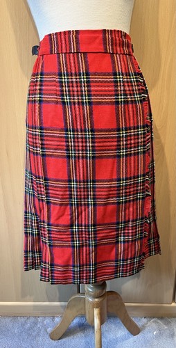 Vintage tartan kilt red - red, royal