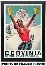Cervinia Italy Vintage Ski