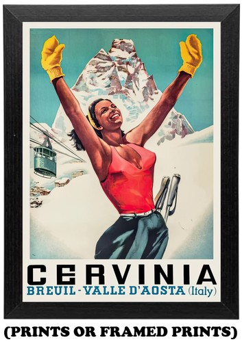 Cervinia italy vintage - italy, ski