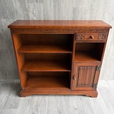 Old Charm Oak Veneer Bookcase