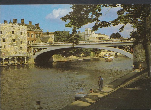 Yorkshire postcard river - postcard,