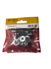 12.5mm Universal Cam Fixings and Dowels ZP Flat Pack Furniture Assembly  Pk of 6