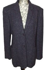 Ladies UK 12 Purple Button Up