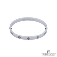 Cartier 18ct White Gold ‘Classic’ Love Bangle - Size 18 - 2022