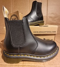 Dr. Martens Women's Chelsea Boots Vegan 2976 in Black - 4 UK Brand New with Box