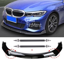 Glossy Black Front Bumper Lip