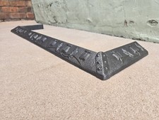 Art Nouveau Cast Iron Fire Fender Original Condition