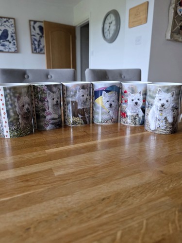 Danbury mint westie - westie, mugs