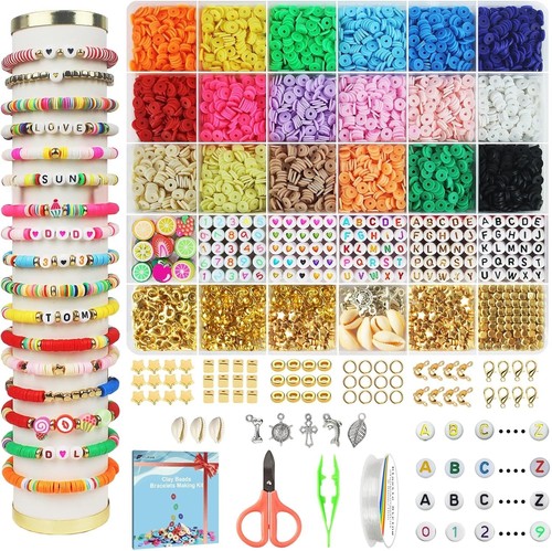 5300 pcs clay beads friendship - clay,