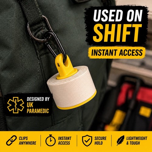 Paramedic tape holder clip - tape,