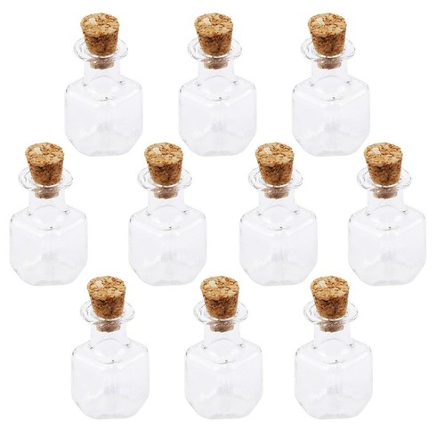 Pcs little glass jars with - glass,