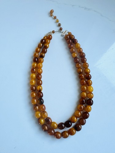 Vintage 50s faux amber - faux,