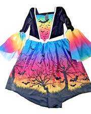 Halloween F&F Girl's Dress Age 9-10 Bat Theme