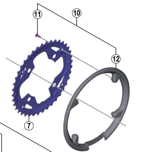 Shimano m4000 chain guard - shimano,