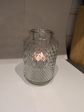 Glass 'Crystal Cut' Vase Tea