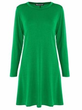 Womens Long Sleeve Plain Swing