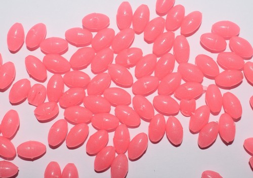 Pink lumi beads - 8, 5mm