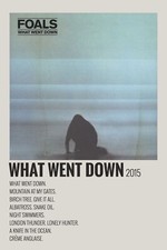FOALS. WHAT WENT DOWN. A4 ALBUM & SONGLIST PRINT. 