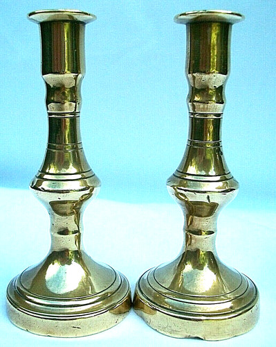 Brass candlesticks miniature - brass, candlesticks.