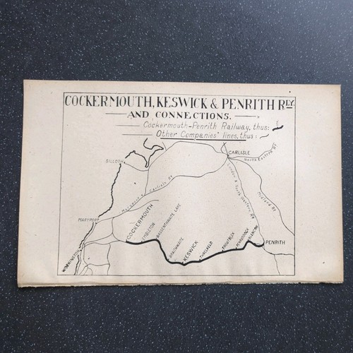 Original 1917 railway map - 1917, of