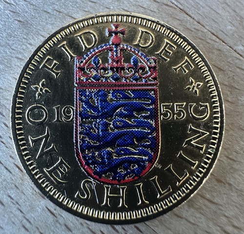 Gold plated enamelled 1955 - gold,