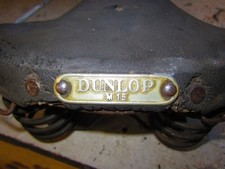 VINTAGE DUNLOP BICYCLE SADDLE