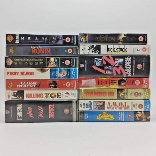 Job lot vhs cassettes x18 - job,
