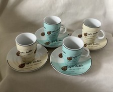 New Boxed Set Of 4 Cafe Latte