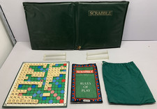 Travel Scrabble By Spears Game 1988 Padded Zip Up Case Complete with Instruction