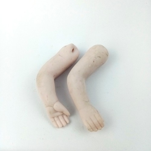 Antique porcelain doll arms