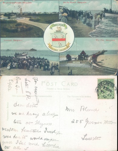 Skegness beach and - , pier