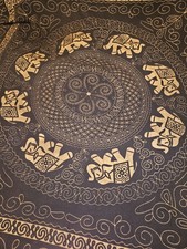 Black And Gold Elephant Design
