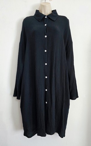 Zanzea size 4xl black - zanzea, collared
