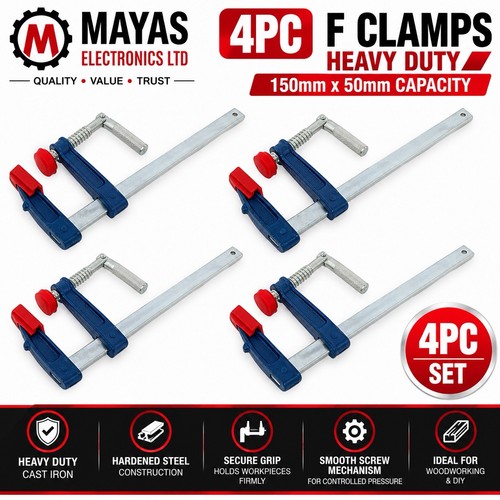 4pc clamps wood working - 6”,