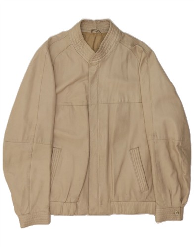 Vintage mens leather jacket - leather,