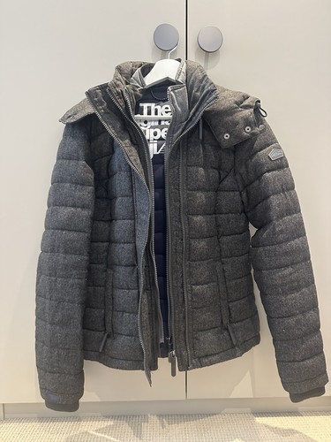 Superdry fuji brown double zip - brown,