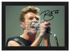 DAVID BOWIE SIGNED PHOTO PRINT