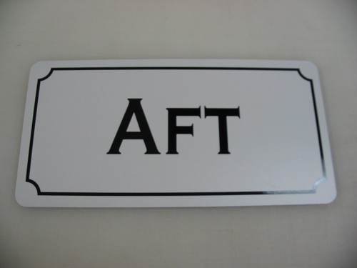 Aft metal sign nautical bar - metal, 4
