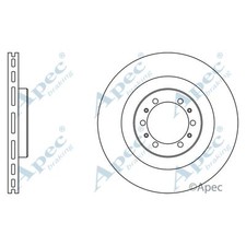 2x Brake Discs Vented For