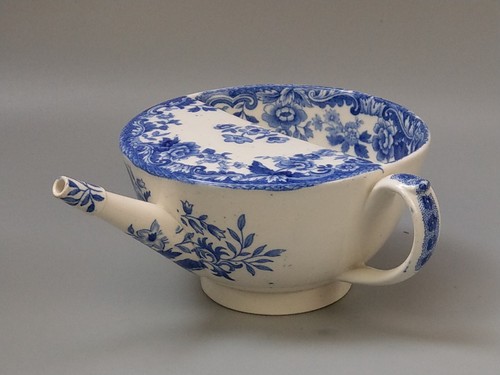 Antique invalid feeder - feeder, cup
