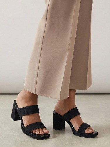Women block heel shimmer - block,