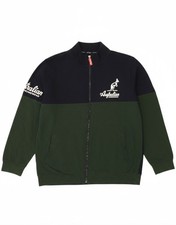 AUSTRALIAN L'ALPINA Mens Tracksuit Top Jacket Medium Green Colourblock BQ35