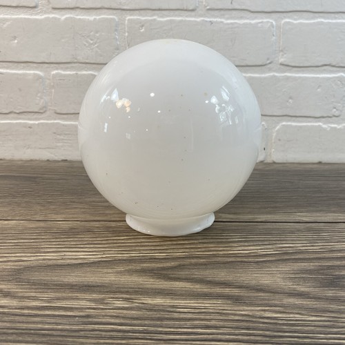 Milk glass globe light - glass, lamp
