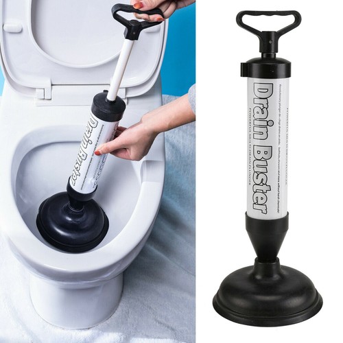 Powerful plunger toilet - powerful,