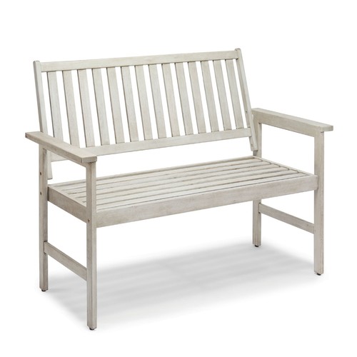 Grey garden bench seater - grey,