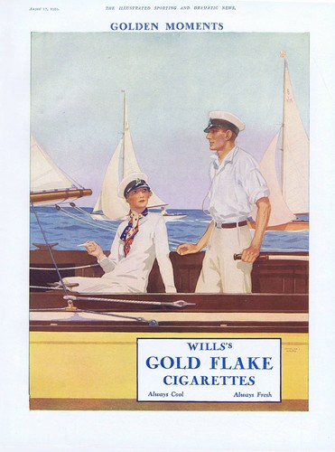 Gold flake cigarettes sailing - gold,